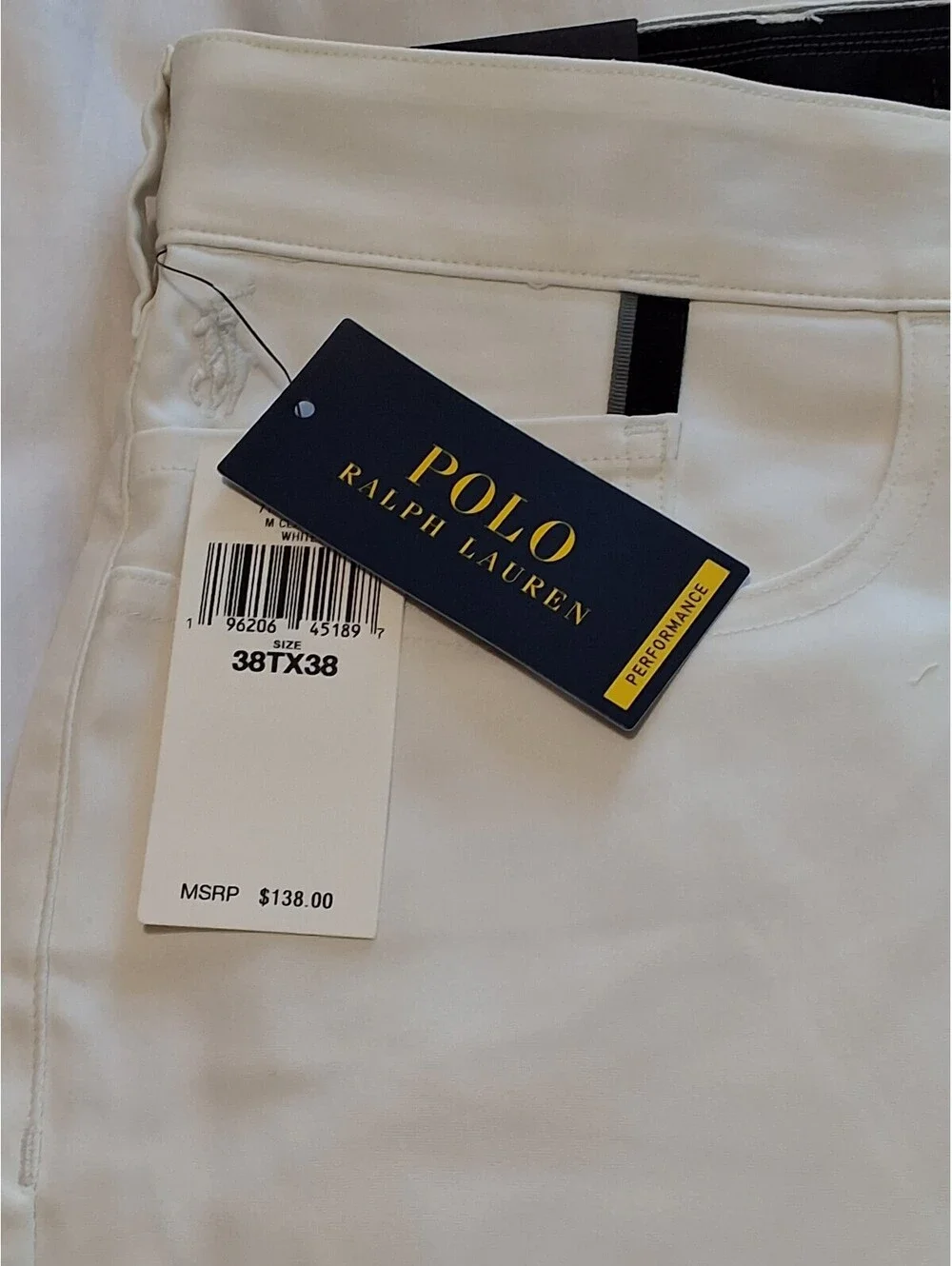 Polo Ralph Lauren Performance White Slim Fit Pants 38Tx38